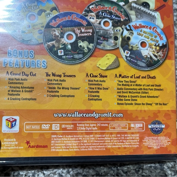 Wallace & Gromit: The Complete Collection (DVD, 2009, 4-Disc Set) Brand New - Picture 6 of 8
